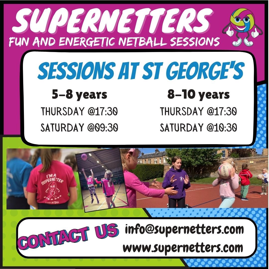 Looking forward seeing our players back on court this week.
We have a few spaces left… anyone keen to start playing netball? <a href="/NetballScotland/">Netball Scotland</a> @stgels <a href="/FamiliesEdinbur/">Families Edinburgh Magazine</a> <a href="/PrimaryTimesEdi/">PrimaryTimesEdinburgh</a>