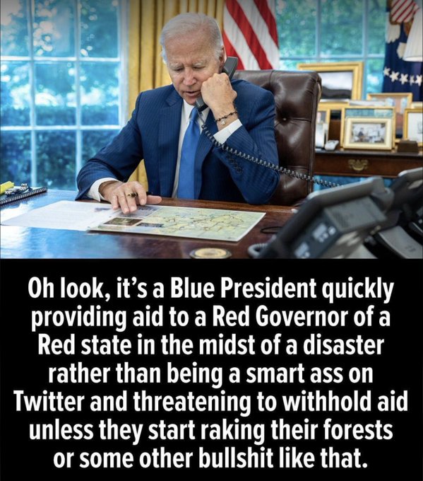 namwella1961's tweet photo. It's refreshing to know that when #HurricaneIdalia slams into Florida, Biden won't blame the victims, throw paper towels at them, or require being publicly praised by Ron DeSantis before sending the federal aid they need to recover.
#BidenDelivers #Florida #TropicalStormIdalia https://t.co/VBIpLhoZFH