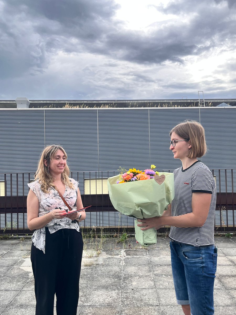 GroupLese's tweet photo. @PaulaabdalaE got tenure! LESE is very excited and with @Zix_chen at the grill there is very little that can go wrong. https://t.co/ggLCUYnKzs