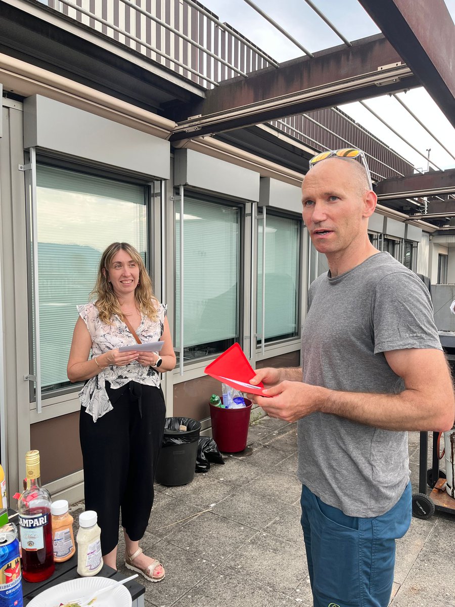 GroupLese's tweet photo. @PaulaabdalaE got tenure! LESE is very excited and with @Zix_chen at the grill there is very little that can go wrong. https://t.co/ggLCUYnKzs