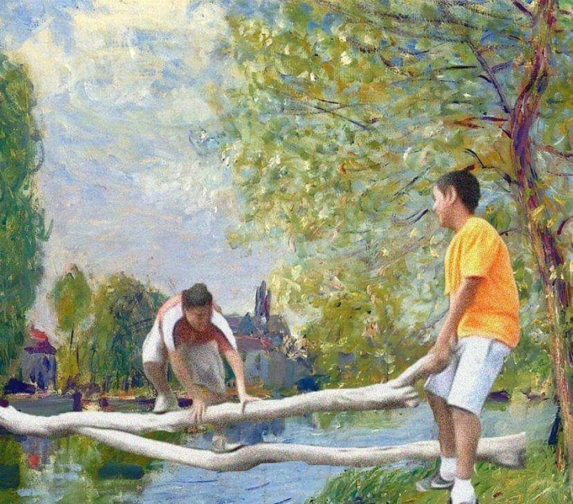 Historical painting from the 1800s