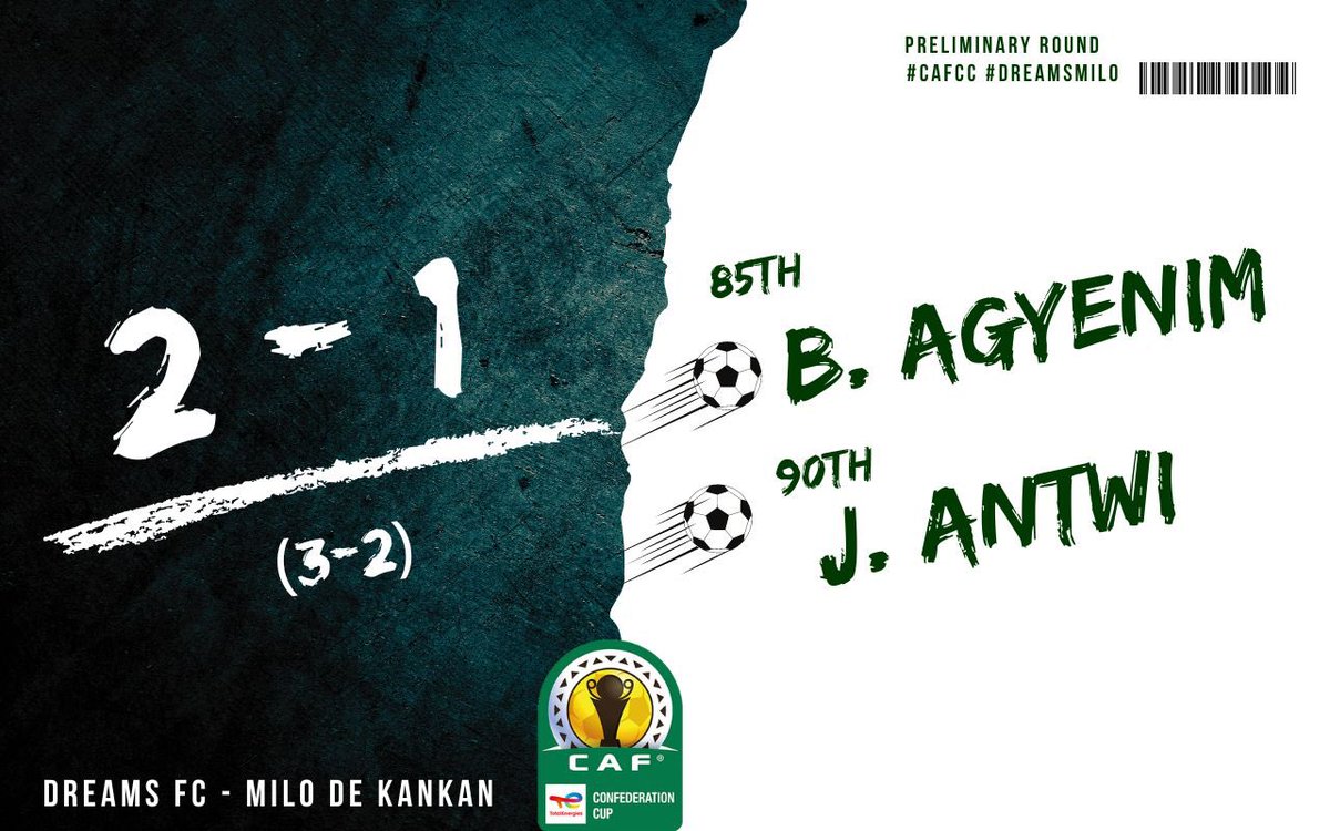 DreamsFootballC's tweet photo. We are into additional time here.
5 minutes added. Five More Minutes ๐๐๐พ
#CAFCC #DFCLive #DreamsMilo https://t.co/uCisxDXR4b