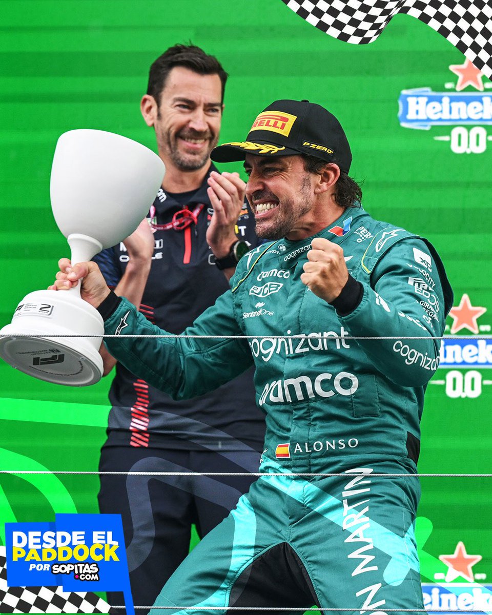 - Salida de leyenda (adelanta a dos coches en una curva WTF) 

-  Primeras vueltas con lluvia pasa a Norris y se acerca mucho a Max (le hubiera pasado si no llegan a tener que entrar)

- Pierde el podio por culpa de una parada, coge chinada histórica y lo recupera en media