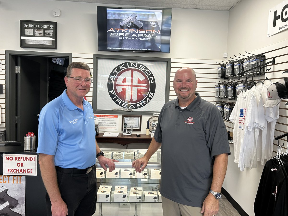 It was a pleasure to speak with Sean Atkinson, owner of Atkinson Firearms right here in Greenwood. Sean is a retired firefighter, many of his staff are veterans, and their shop is worth a visit. I’m grateful to all of our local businesses and the support they give the community.