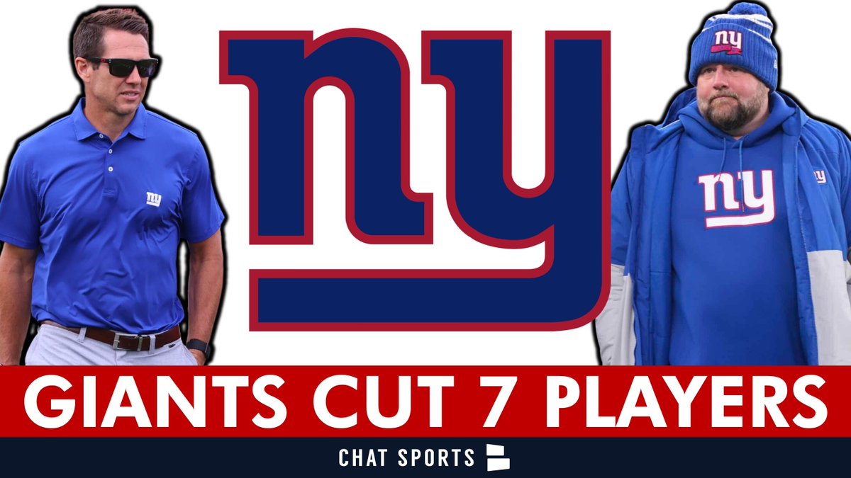 The Giants have cut 7 players We break it down on Giants Now @ChatSports WATCH: youtu.be/atUa0qKc5j0?si… 👀