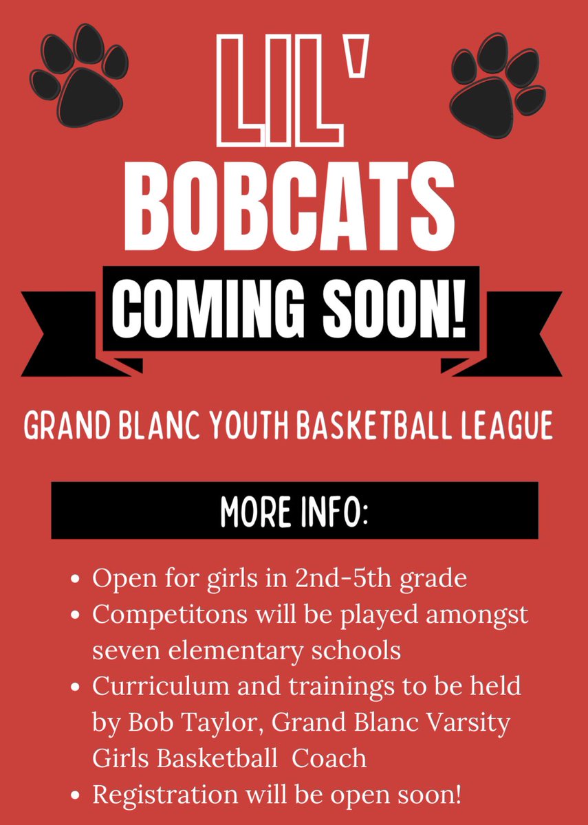 We are SO excited to introduce a youth basketball league for our little bobcats 🖤 stay tuned for more info!!!