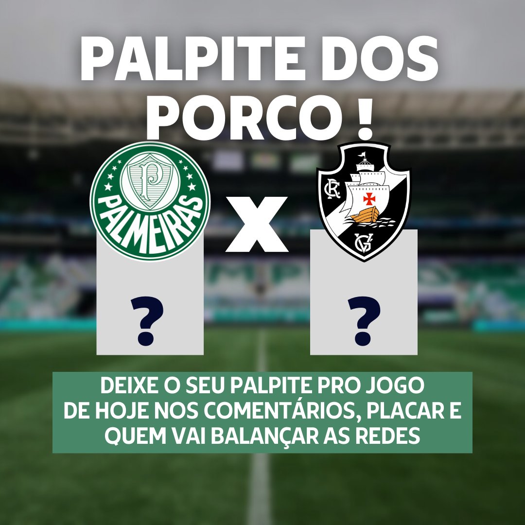PalmeirenseNews's tweet photo. É bom de palpite ! Então manda o seu ai nos comentários, placar e quem irá marcar para o Palmeiras.
#Palmeiras #SEP #AvantiPalestra #Avanti #PalestraItalia #Palmeirense #Palestrino #TorcidaQueCantaEVibra #Palestrinas #Palestra #Porco #AllianzParque #Chiqueiro #Futebol https://t.co/Co4jrLquaD