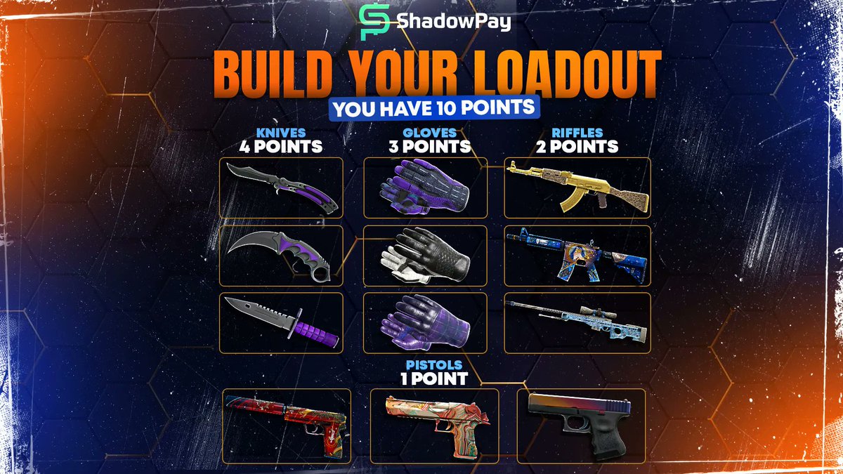 What would your loadout be if you had these skins? 🤔 Let us know in the comments ⬇️ #csgo #csgoskins #shadowpay #shadowpaycom #csgotrades #counterstrike #csgoskin #csgoknife #csgogiveaway #csgogiveaways #gaming #esports #source2 #csgo2