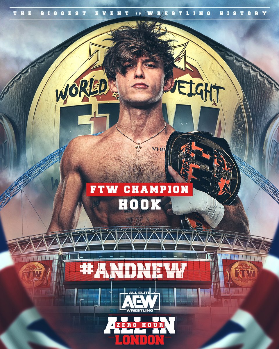 #ANDNEW #FTWChampion @730hook! Order #AEWAllIn LIVE on PPV right now! 🇺🇸: aewevents.com/All-In-London 🔗 allelitewrestling.com/watchallin