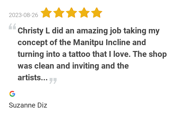 pensNneedles's tweet photo. New 5.0-star Review: "Christy L did an amazing job taking my concept of the Manitpu Incline and turning into a... https://t.co/VO8sjL3ugC