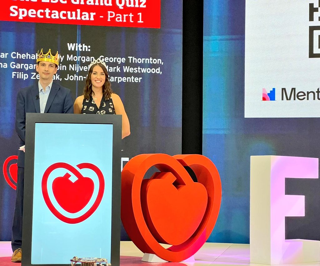 hollymorgs's tweet photo. ESC Quiz Team extraordinaire! #KingsQueens #Barbie #ESCCongress2023
@DrMarkWestwood1 @dromar_c @carpenter_jp @GD_Thornton @Sarah_Moharem @LunaGargani https://t.co/Y3eWYkzLYb