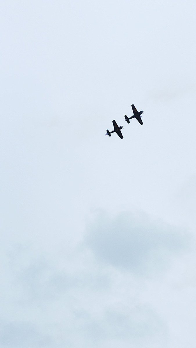 ShaunFarrelly's tweet photo. More from Day two of the Rhyl Airshow including Battle of Britain Memorial Flight and The Starlings
#Rhyl #RhylAirShow #RhylAirshow2023 #Denbighshire #NorthWales #Wales #Airshow #BattleOfBritainMemorialFlight #Starlings #HarvardPlane #StrikemasterPair https://t.co/7HlXjANb7N