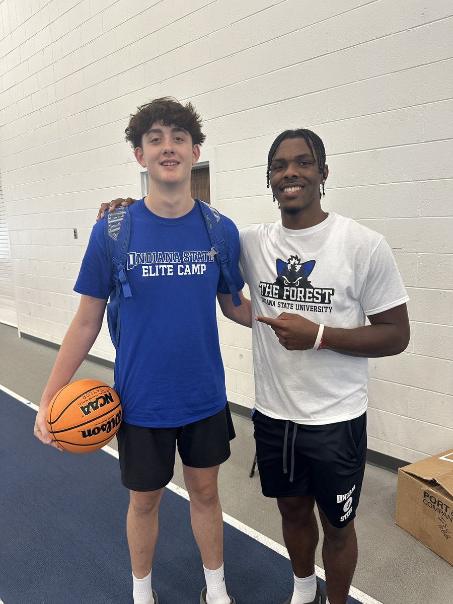 Thank you to @CoachSchertzISU for the opportunity today at @IndStBasketball #EliteCamp 🏀 Enjoyed playing on @ryanc0nwell’s team and learning about student-athlete life at ISU! #kaizen

@RoncalliHoops @RHS_Athletics