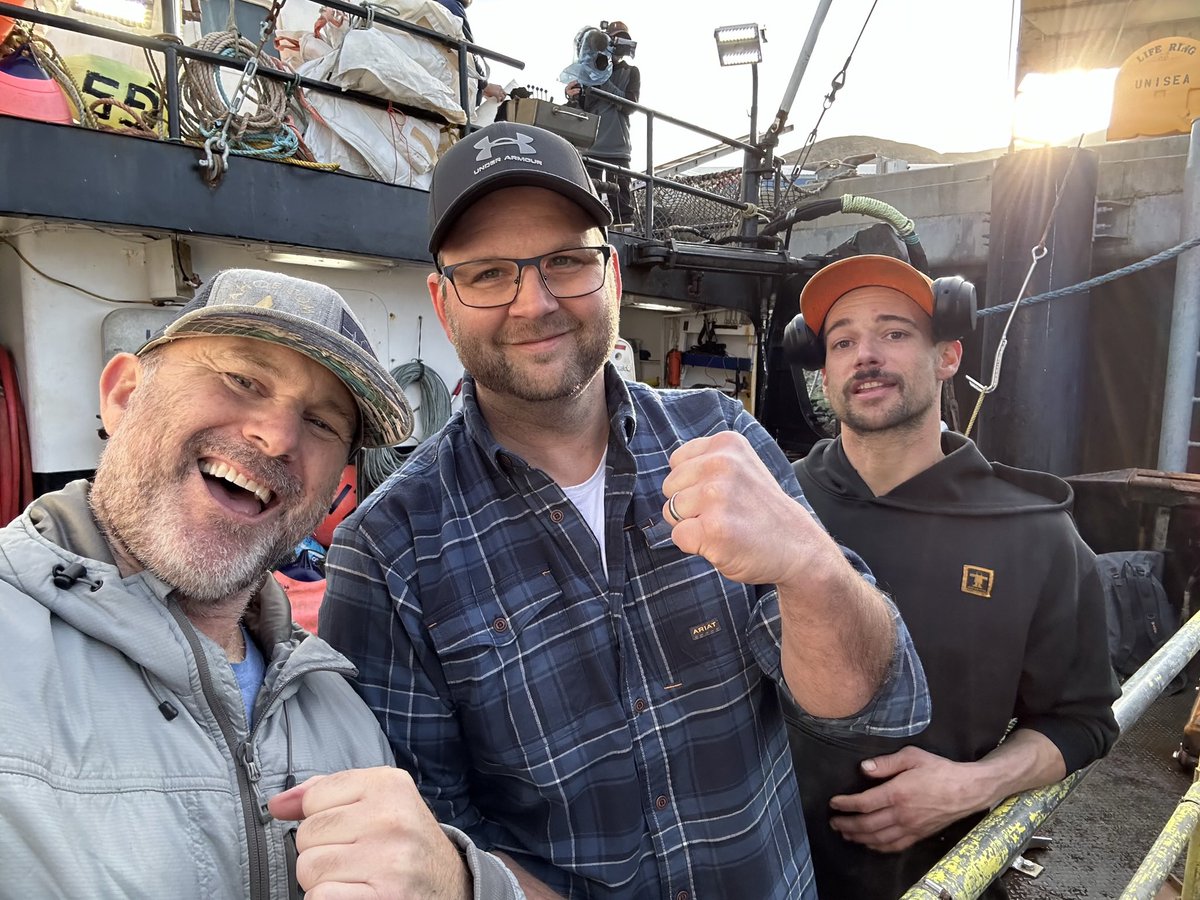 RickShelfo95374's tweet photo. These amazing producers have more Emmy’s than you can count on both your hands.  Thank you for the amazing first year of filming on Deadliest Catch.  I’m grateful for each of you!  @deadliestcatch @discovery @orig_prod #deadliestcatch #discovery #aleutianlady #alaska  #emmys https://t.co/t3sCidinDF