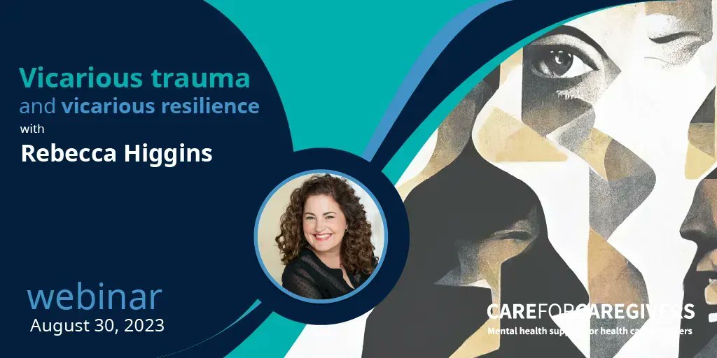 CMHABC's tweet photo. Hearing and engaging with difficult and disturbing stories can lead to vicarious trauma. This webinar on August 30 will consider how to mitigate the impacts of vicarious trauma, and how to apply the concept of vicarious resilience.

Register now: https://t.co/CtaWKUDOiP https://t.co/6KDzzzOzbE