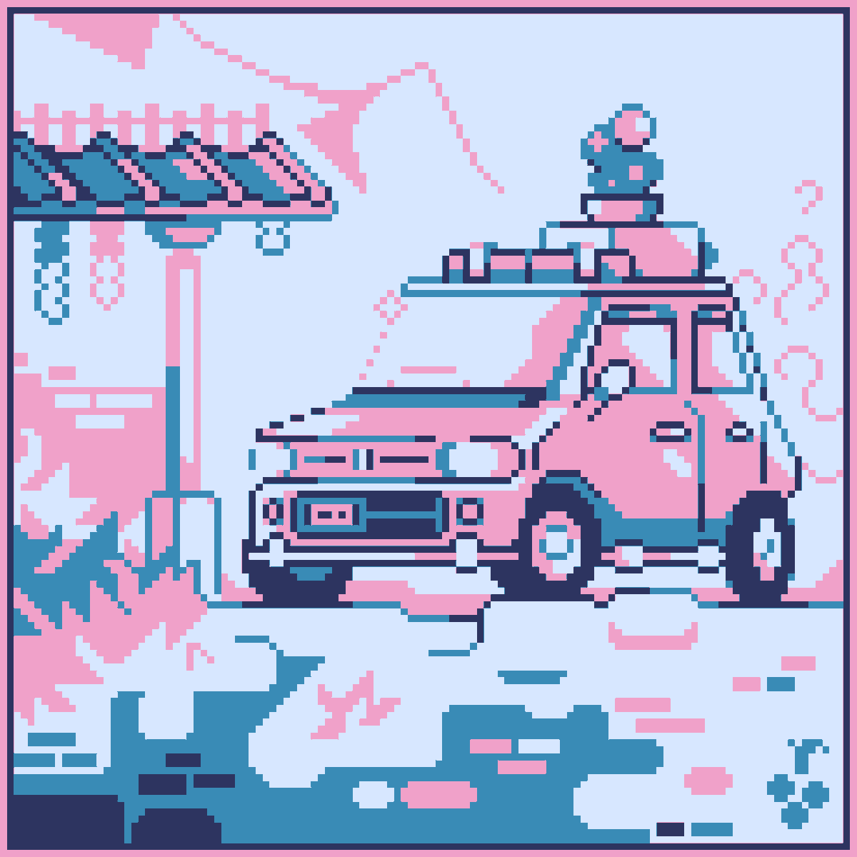 retr0grape's tweet photo. ๐๐ป
ยฐ
#pixel #pixelart #aseprite #digitalart #art #illustration #artwork #pixel_dailies #pixelartist #pixelartday #ใใใ็ตต #colors #color #pink #blue #pixelscene #pixelaesthetic #illustragram #aestheticart #concept #palete #colorpalette #car #city #nature #mountains https://t.co/RT7N0o2MuK
