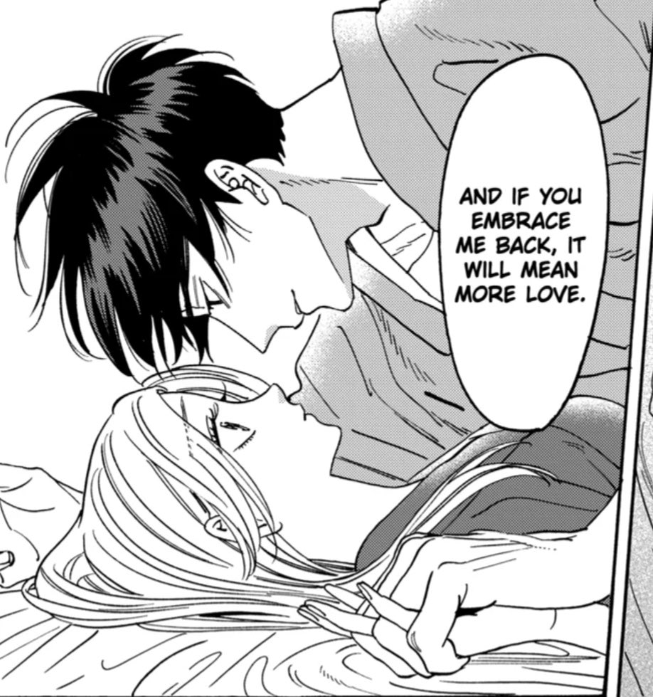 starlightlumi's tweet photo. shinpei throughout the whole chapter
“her worrying abt me that much, it’s love right?”
“you kissed me to save me, it’s love right satoko?”
“keeping me warm is love, applying the salve is love, staring into my eyes is love”
“it’s love, love is the best”
BOY IS SO HAPPY I CAN’T😭💕 https://t.co/0SZlZrDRVg