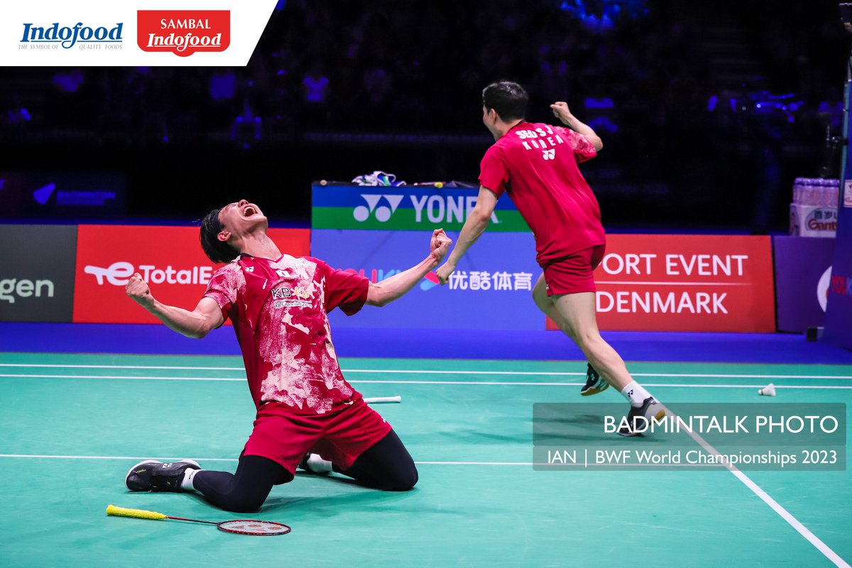 BadmintonTalk's tweet photo. #BWC2023 - Men’s Doubles

🥇Kang Min Hyuk/Seo Seung Jae (KOR)
🥈Kim Astrup/Anders Skaarup Rasmussen (DEN)
🥉Aaron Chia/Soh Wooi Yik (MAS)
🥉Liang Weikeng/Wang Chang (CHN)

#SambalIndofood #SmashTerpedas #NobarMakinSelera https://t.co/f64hf9ubwv
