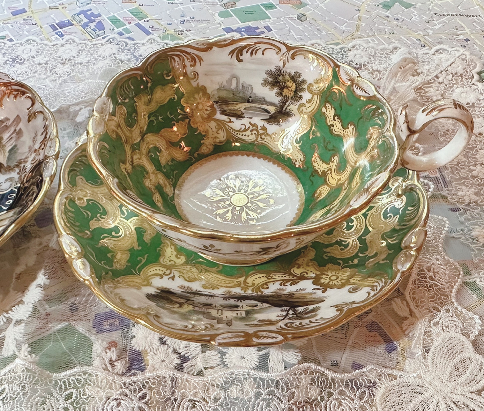 コールポート カップ＆ソーサー アデレードシェイプ アンティーク