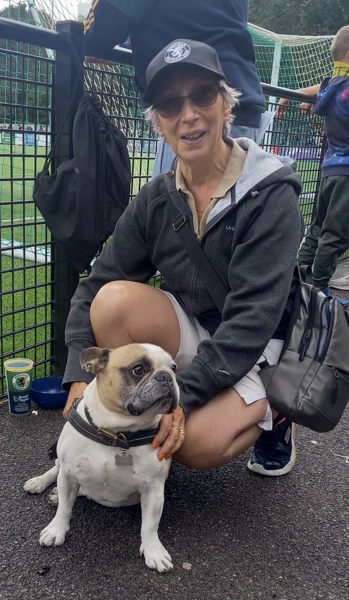 It rained cats &amp; dogs before yesterday’s match with <a href="/DulwichHamletFC/">Dulwich Hamlet FC</a>, appropriately enough for International Dog Day, but this 4-legged fan wasn’t bothered.

8yr old Louie is a French bulldog and CWCS regular whose favourite player is Doug Tuck because of his Gallic-like flair 🐶