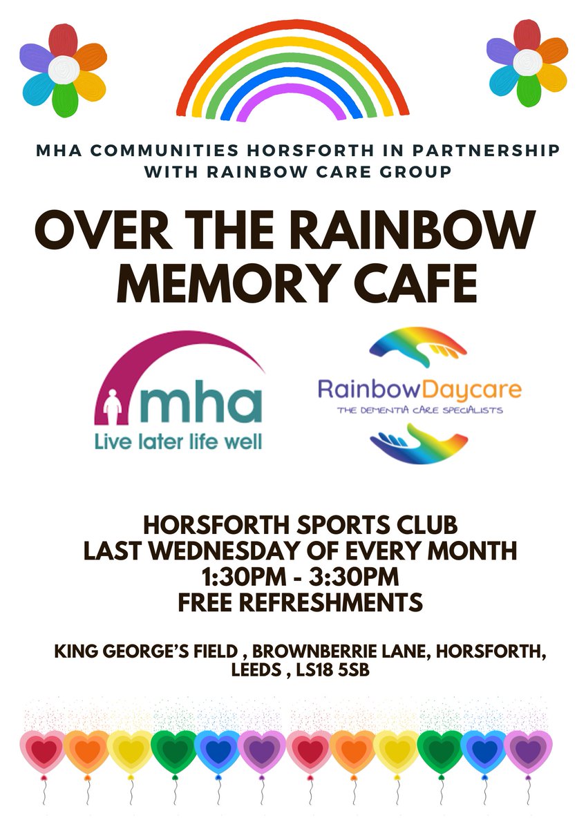 Dementia Friendly Horsforth (@dfhorsforth) on Twitter photo We're really pleased to see this Memory Café will be opening in Horsforth next month run by <a href="/TheRainbowCare1/">The Rainbow Care Group</a> and Horsforth <a href="/yourMHA/">Methodist Homes (MHA)</a> We're really pleased to see this Memory Café will be opening in Horsforth next month run by <a href="/TheRainbowCare1/">The Rainbow Care Group</a> and Horsforth <a href="/yourMHA/">Methodist Homes (MHA)</a>