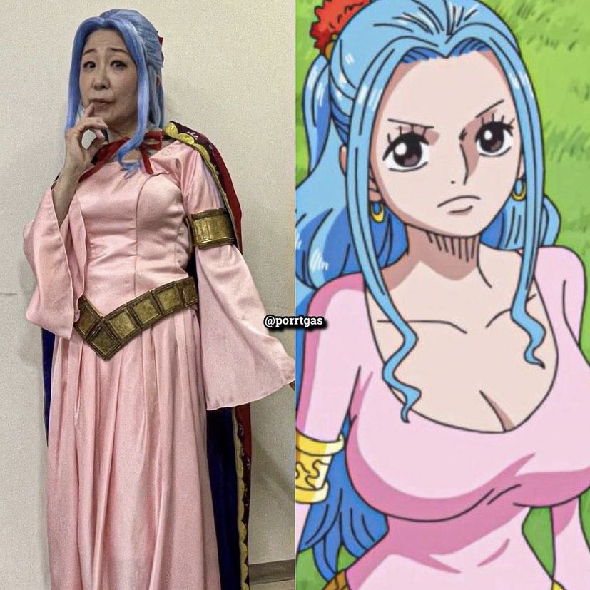 A dubladora oficial do Luffy fazendo cosplay de Vivi é a coisa mais fofa que você vai ver hoje! #ONEPIECE