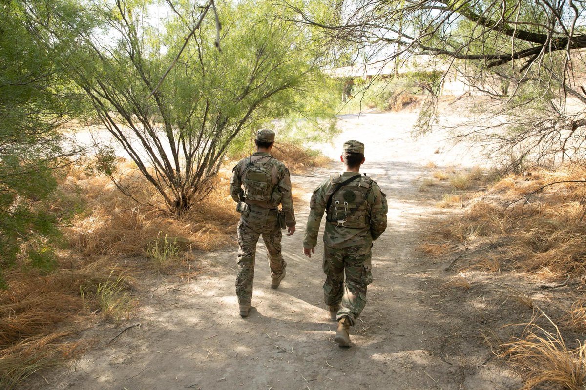 The Texas National Guard patrols the border 24/7 to stop illegal immigrants from crossing into Texas. While President Biden refuses to secure the border, Texas is holding the line against the crisis he created.