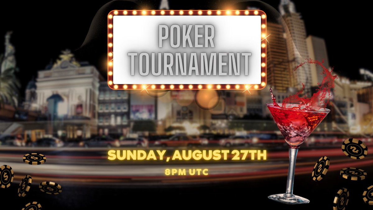The Poker tournament starts in 2 hours!

Register now: play.clubgg.net/dlink/43Z6P7JU…

Prize Pool:
1st Place: 20,000 $UPC
2nd Place: 10,000 $UPC
3rd Place: 5,000 $UPC

#NFTCommunity #PokerTournament #GameOn