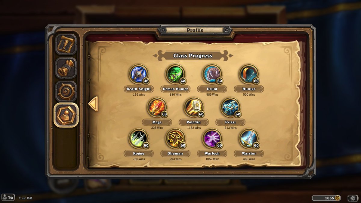 NeodioxHS's tweet photo. Cannot believe I still had hunter under 500, after so much time. After priest! Still 4 classes left, but I thought I loved hunter 🤷‍♂️ Shaman's gonna be a challenge 😅 #Hearthstone https://t.co/wlcsuJvKF5