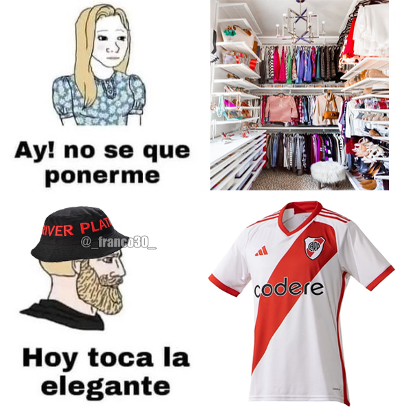 Hoy juega River. Vistanse elegantes