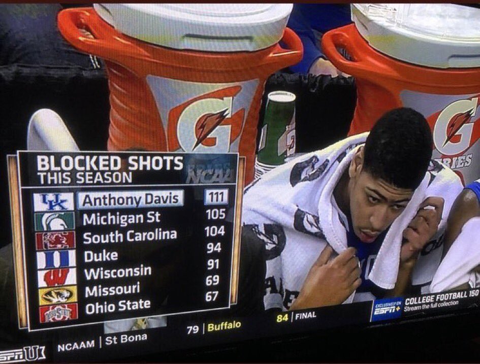 currypistonn's tweet photo. This Anthony Davis stat will always be insane https://t.co/aV1MOlH0ez