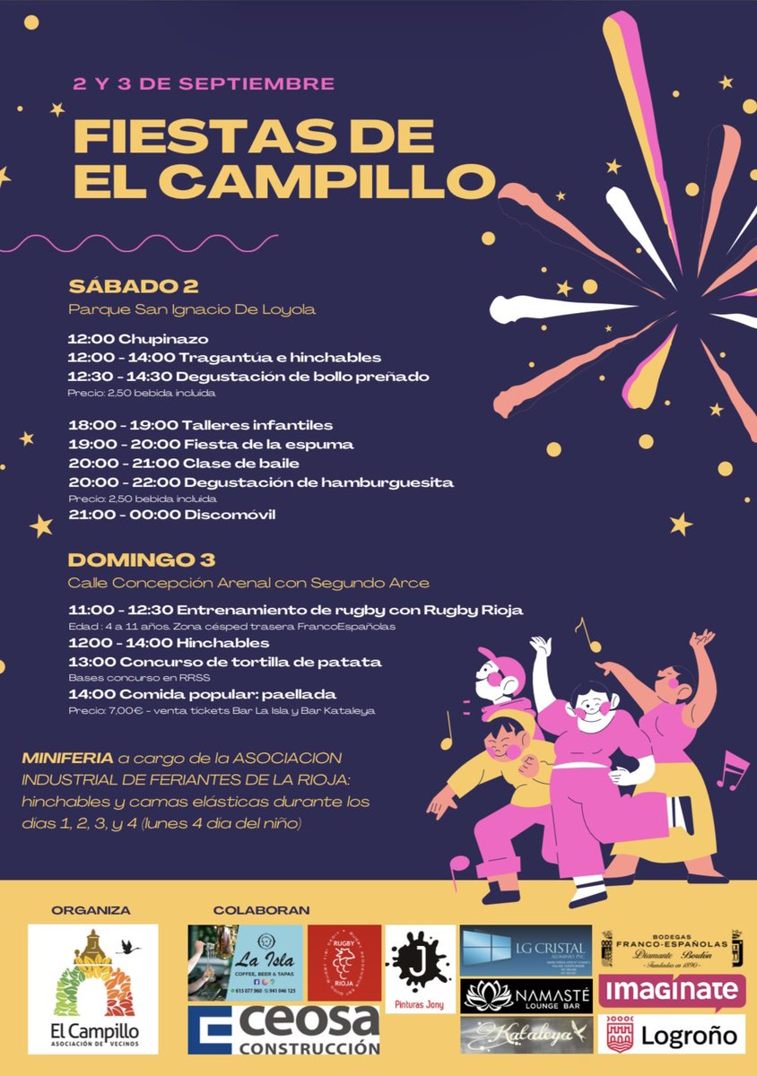 AAVVelcampillo's tweet photo. ¿Sin planes para el próximo finde? 👇🏼@AytoLogrono @AAVVNorte https://t.co/zXNpZHda2H