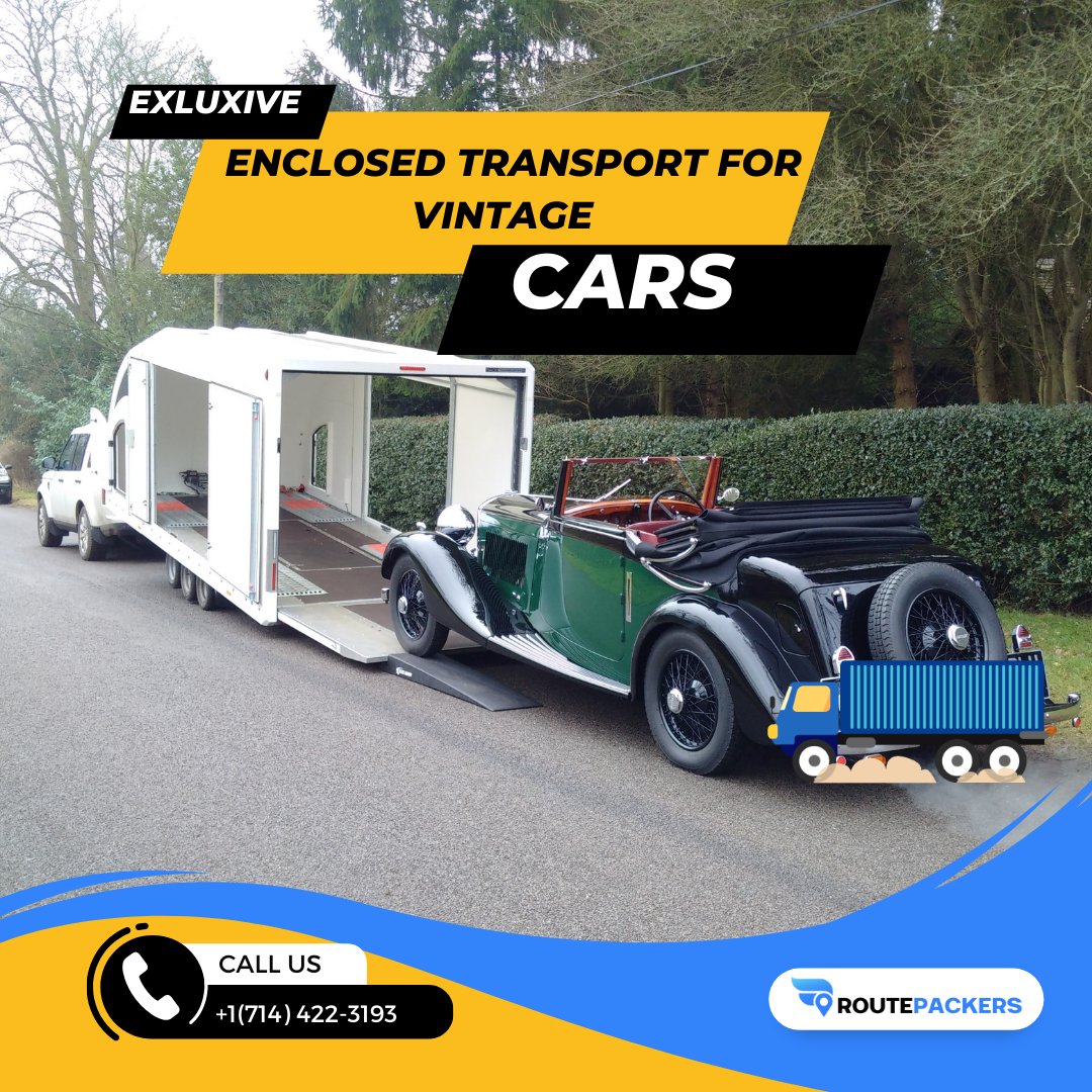 RoutePackersLLC's tweet photo. Vintage car owners know the value of preserving history. We transport these timeless gems, ensuring they continue to tell their story for generations to come. #ClassicCarTransport #VintageAutoCare https://t.co/O5eQ3dbdX2