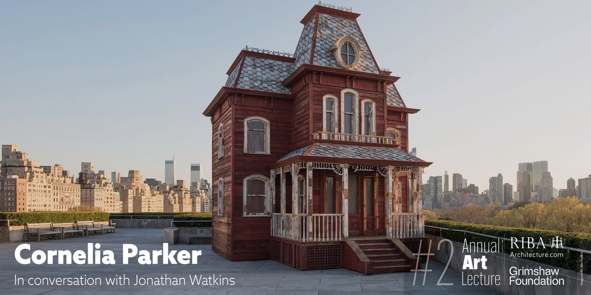 Join us for our annual RIBA + <a href="/GrimshawFdn/">GrimshawFoundation</a> Art Lecture which will be given by British artist Cornelia Parker, followed by a conversation with writer and curator Jonathan Watkins.  

🗓️ 20 September
📍 66 Portland Place, London
🎟️ Get your tickets: ow.ly/4cQE50PzlYT