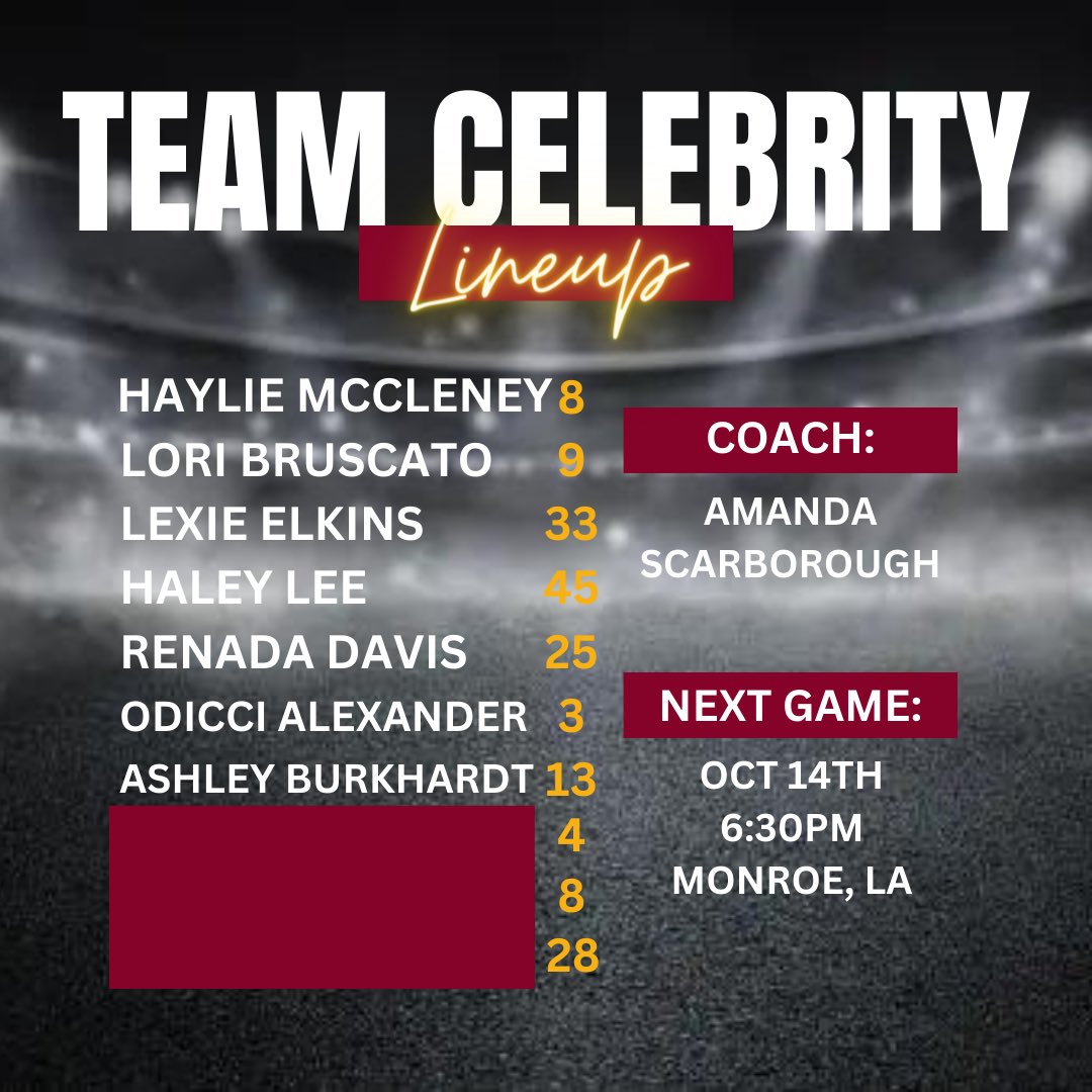 🚨This afternoon we will add another member to the Team Celebrity lineup…the NC State Female Athlete of the DECADE and a familiar face in Monroe… RENADA DAVIS🚨 

Purchase tickets using the link below ⬇️ 

host.nxt.blackbaud.com/registration-f…