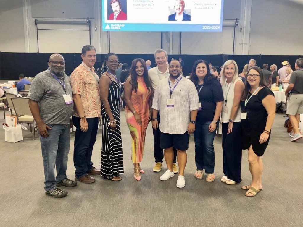 ItsReneeBaker's tweet photo. It was wonderful to see everyone for our @LeadershipFla Summer Leadership Team Retreat this weekend in Ocala, planning for the year ahead. Bonus to see some of my #cornerstoneclass39 #panDEUXmonium classmates. Looking forward to an incredible year ahead with this amazing org. https://t.co/5wk9hQXZBv