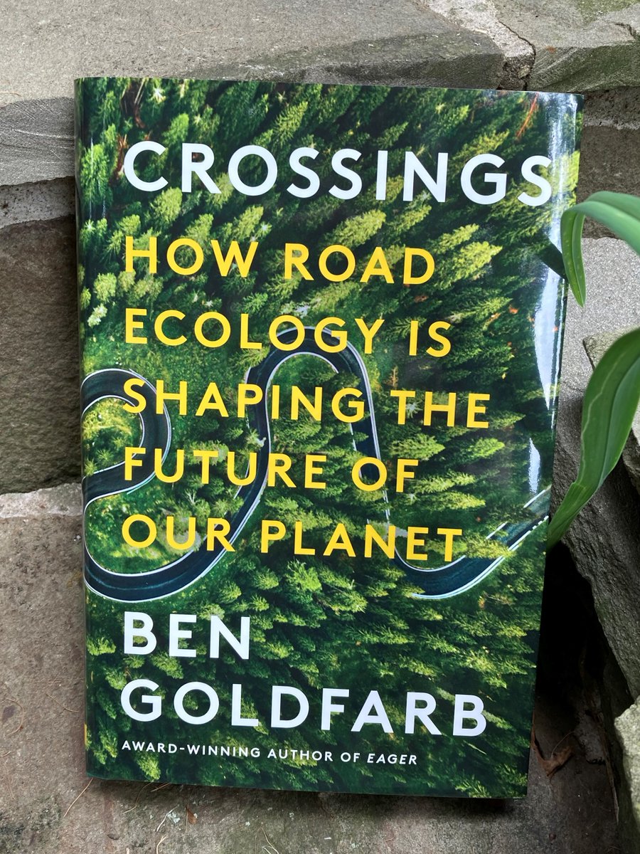 Crossings, the new book from @ben_a_goldfarb, is a sober look at #roadecology—where the worlds of critters and road infrastructure literally collide, and what we can do about it. Picks up threads started by Henry Adams, Aldo Leopold, Leo Marx Machine in the Garden @wwnorton