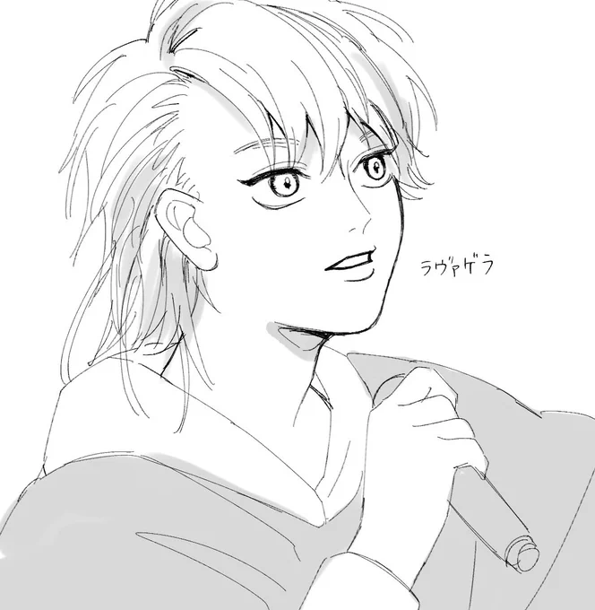 いつもと違うペンでらくがき 