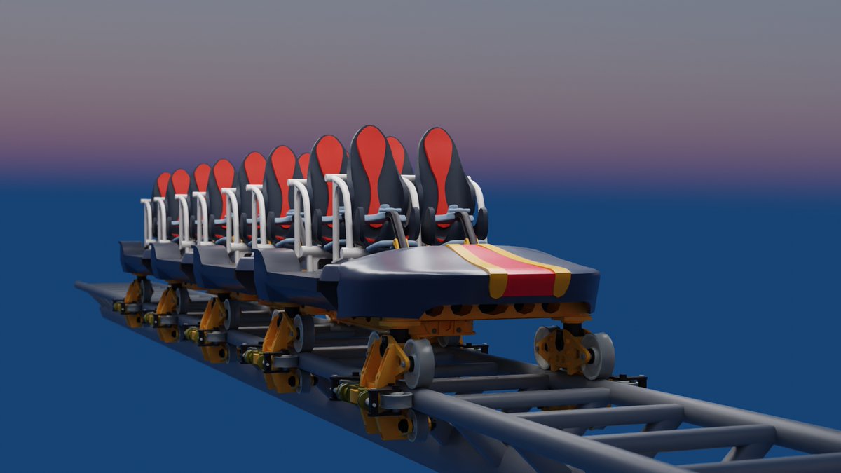 KohlerCoaster's tweet photo. Inspired by Maxx Force, here is an S&amp;S Newgen with Air Launch Kit for NoLimits 2! It includes a functional air launch, recolorable trains, a custom track generator ("S&amp;S Newgen Trains.blend") and magnetic brakes. 
Download: https://t.co/pqKNptX9nx
Video: https://t.co/XDxkD3sHVr https://t.co/SY9V5OdIl9