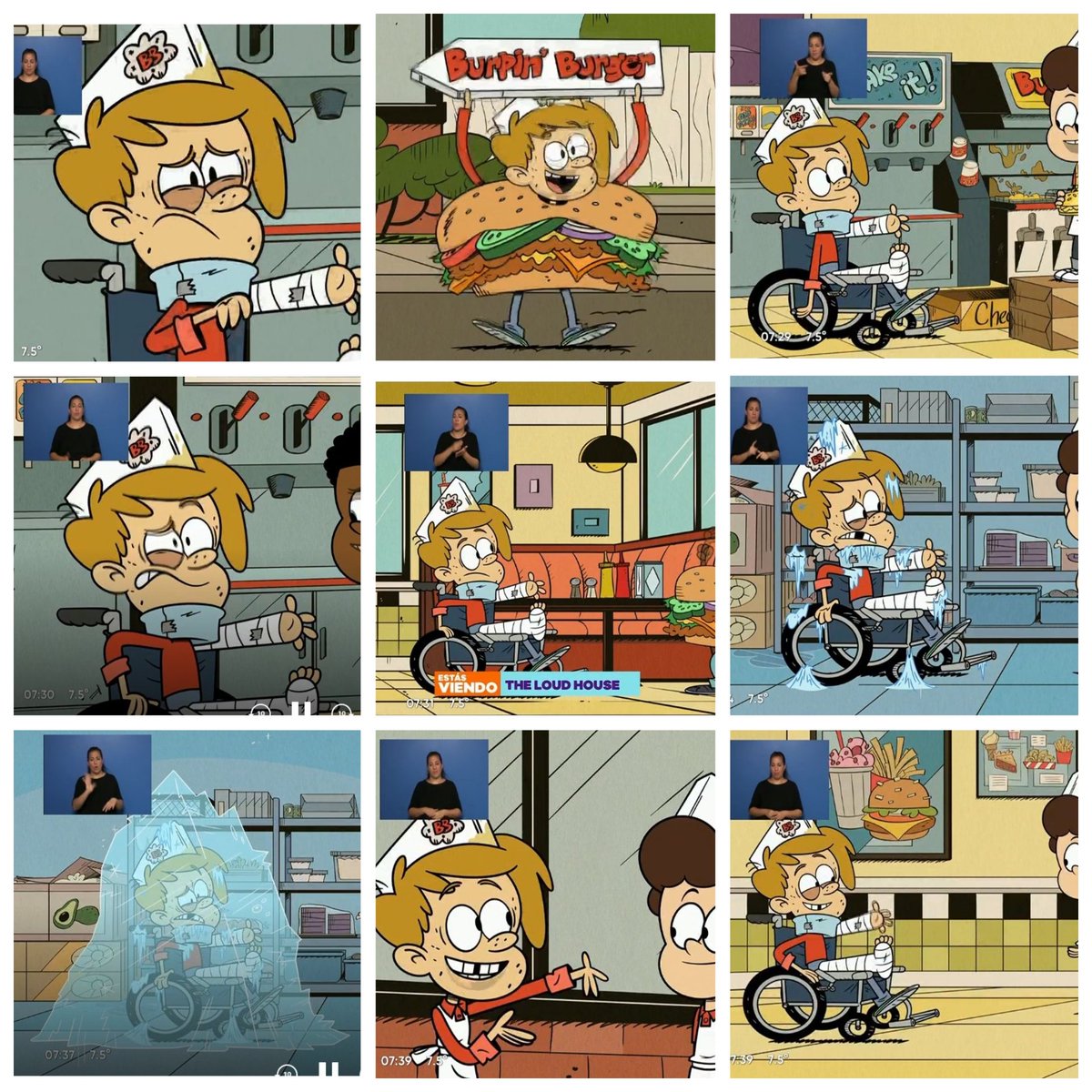 MatiMetrovich's tweet photo. Otis @cronikMBB en #TheLoudHouse #FindeEnNick Temporada 6 episodio #JuegosDePalabrasYPanes en @telefe 🍔🍟👦👧👨🦽 https://t.co/igADRqtYpO
