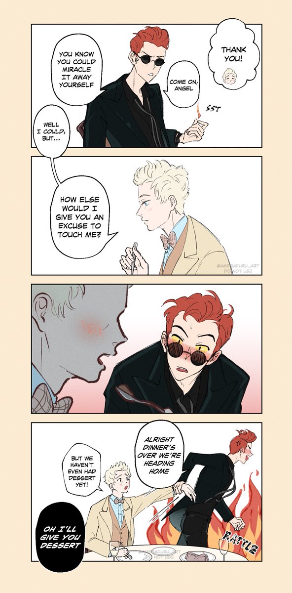 "rescuing me makes him So happy" 

#GoodOmens2 