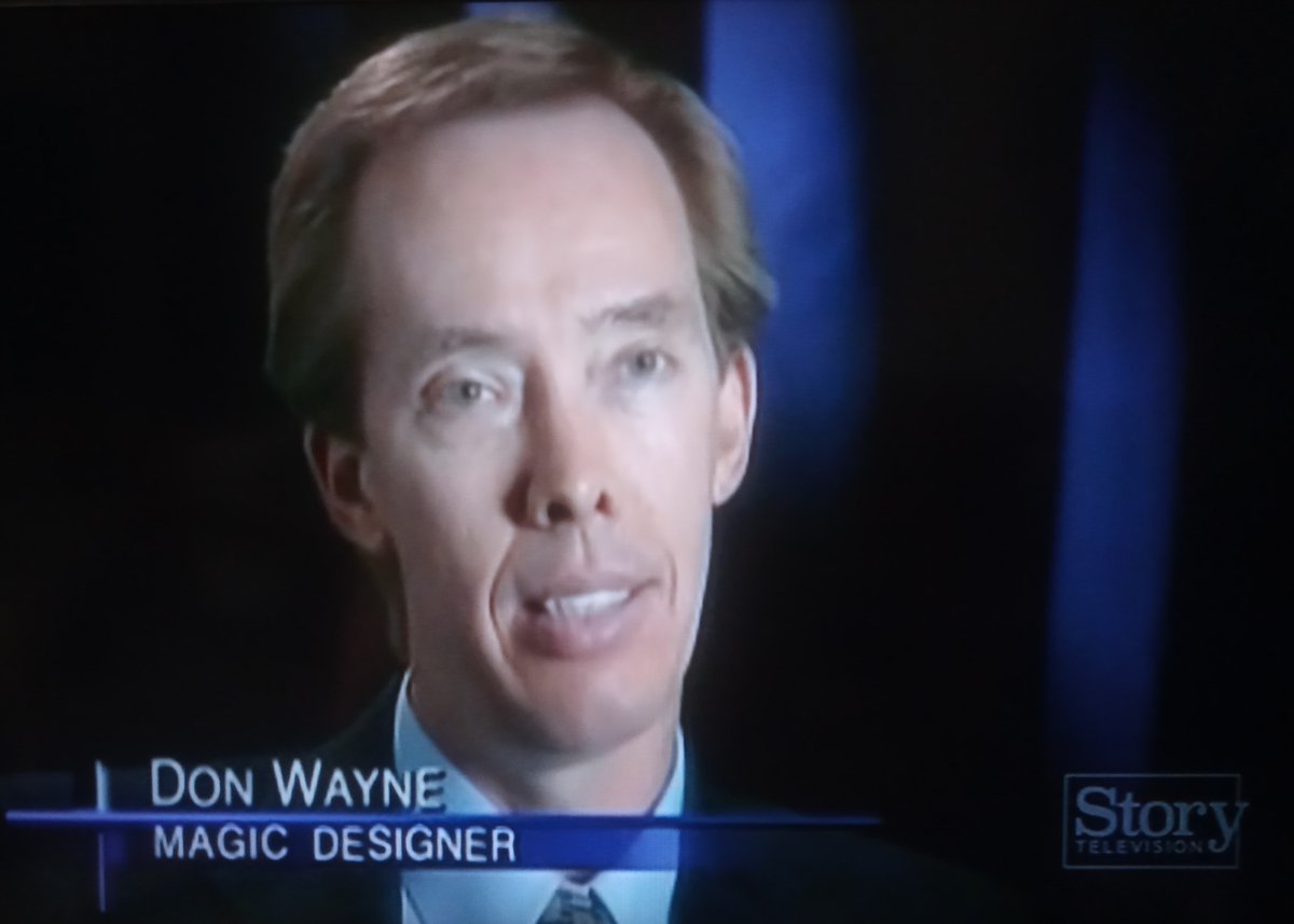 SenftTwins's tweet photo. The 1998 A&amp;E Biography program about magician David @Copperfield airs today on @StoryTelevision at 8PM EST, airs later at 4AM EST.

#magic #illusion #art #DonWayne #JoeCates #DeathSaw @TannensMagic https://t.co/1FGGXzP69C