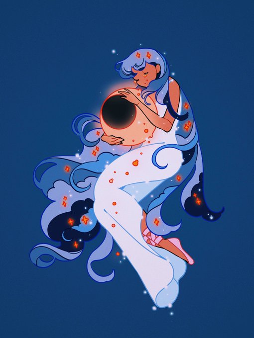 「blue hair planet」 illustration images(Latest)