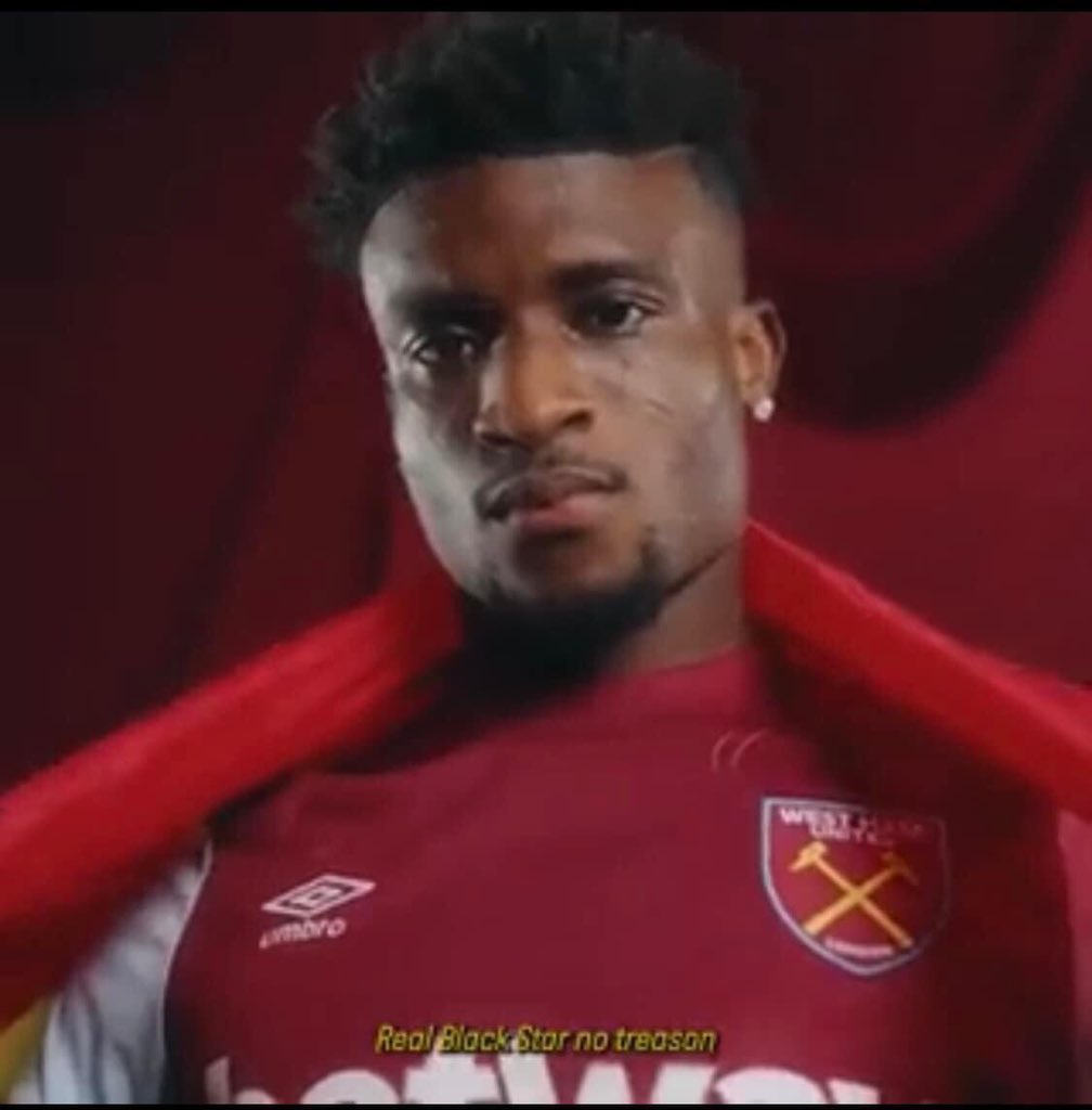 HAPPY989FM's tweet photo. 🚨 OFFICIAL: Black Stars Midfielder, Mohammed Kudus has joined Premier League side West Ham United from Ajax

#Transferfilla
#HappySports https://t.co/akAfT7QXqb