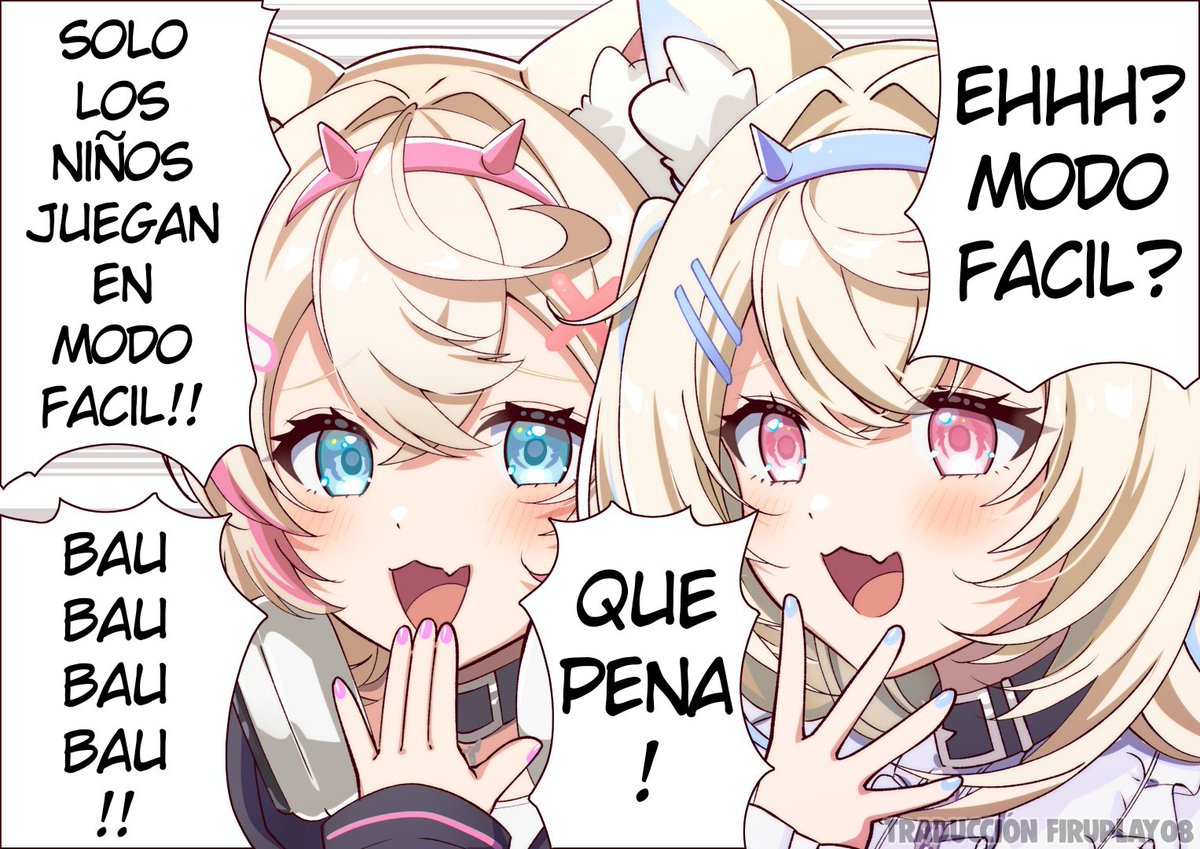 Firuplay08's tweet photo. Creador torinokawori
#FWMCpix #FUWAMOCO #translation #Spanish #gamers #modofacil #easymode #comicespañol https://t.co/4vFagbbiMv
