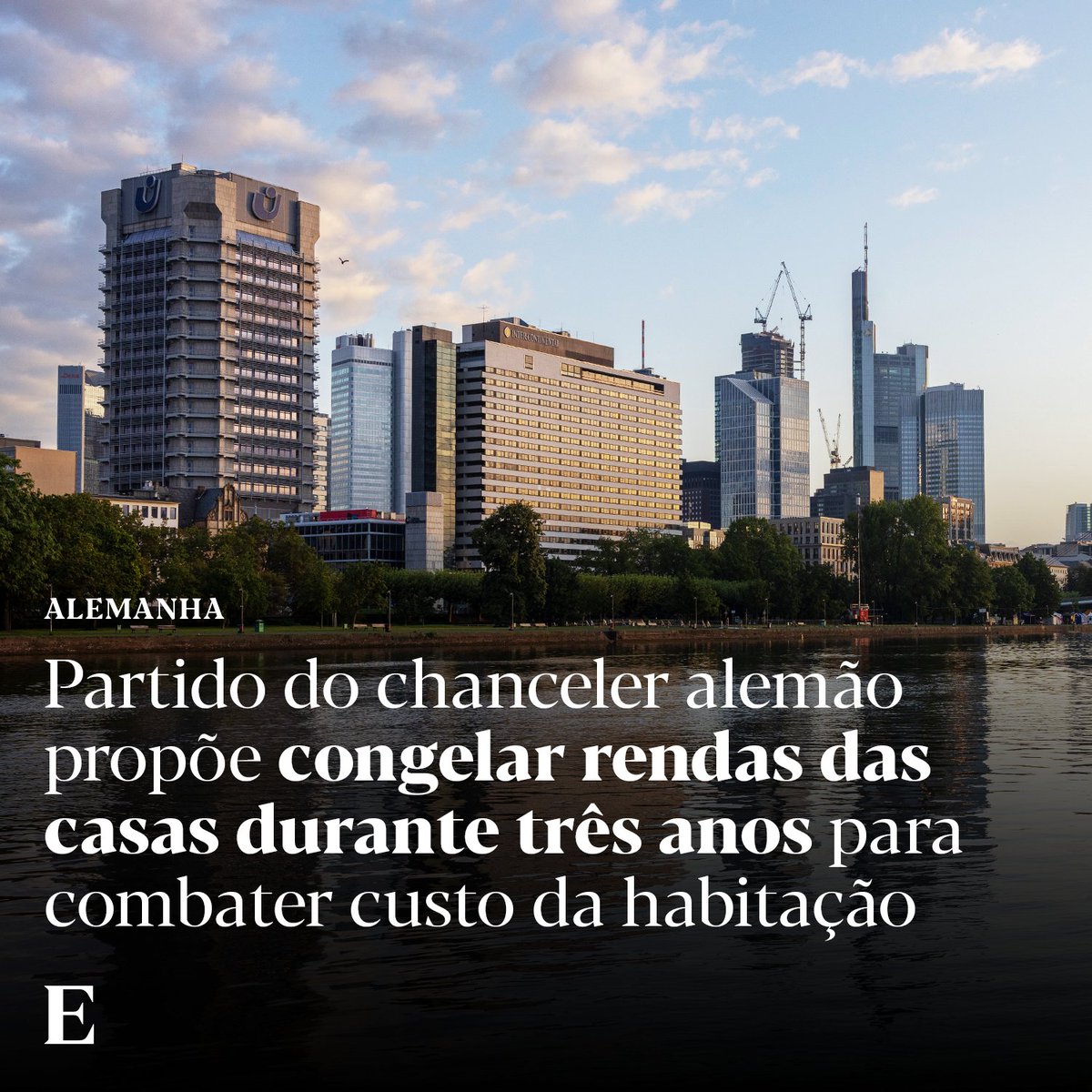 expresso's tweet image. O Partido Social-Democrata (SPD) planeia propor o congelamento de rendas na Alemanha durante três anos. Antecipa-se ainda que o partido de Olaf Scholz sugira uma limitação dos aumentos em zonas de elevada procura a um máximo de 6%.

Saiba tudo aqui: expresso.pt/internacional/…