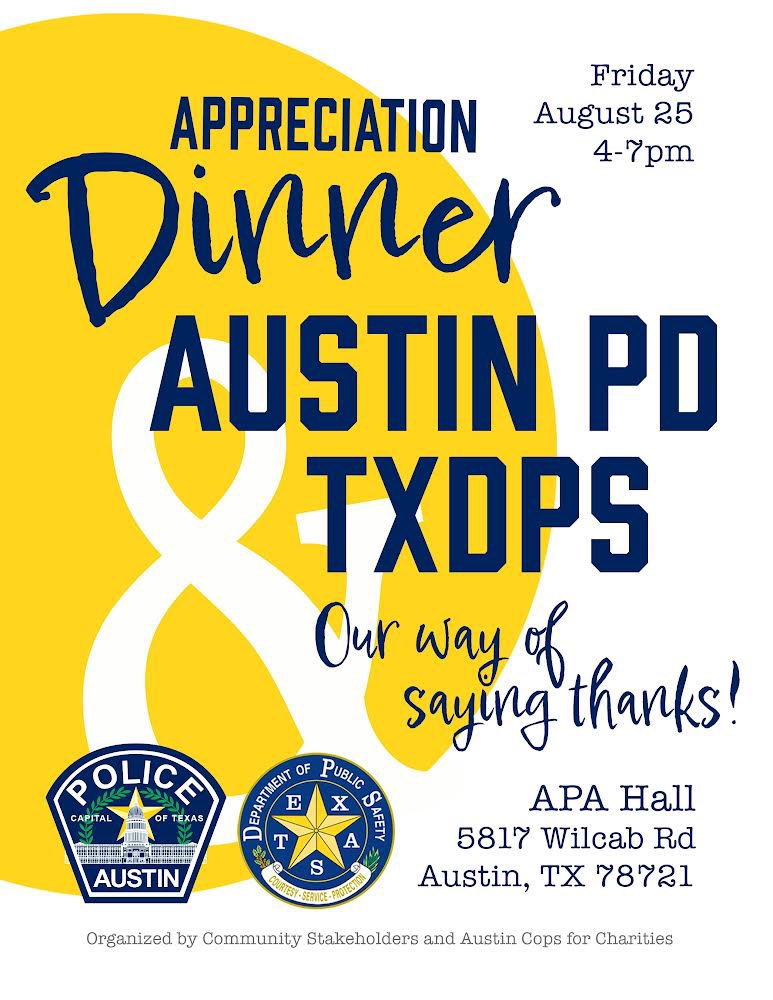 Our mission is simple.

Taking care of the men and women serving the City of Austin. 

Join Us. Together we can achieve more!

Visit 👉 AustinC4C.com 🇺🇸 

<a href="/Austin_Police/">Austin Police Department</a> 
<a href="/ATXPOA/">Austin Police Association</a> 
<a href="/TxDPS/">Texas DPS</a>