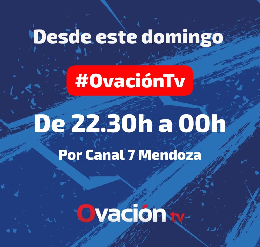 OVACIONTV's tweet photo. 👉🏼 ¡Nuevo Horario! Desde este domingo, nos vemos 22.30h en la pantalla de @canal7mza 

👉🏼 Atentos a las redes que hoy activamos sorteo 🥳

#OvacionTv https://t.co/G9DyzF7WR4