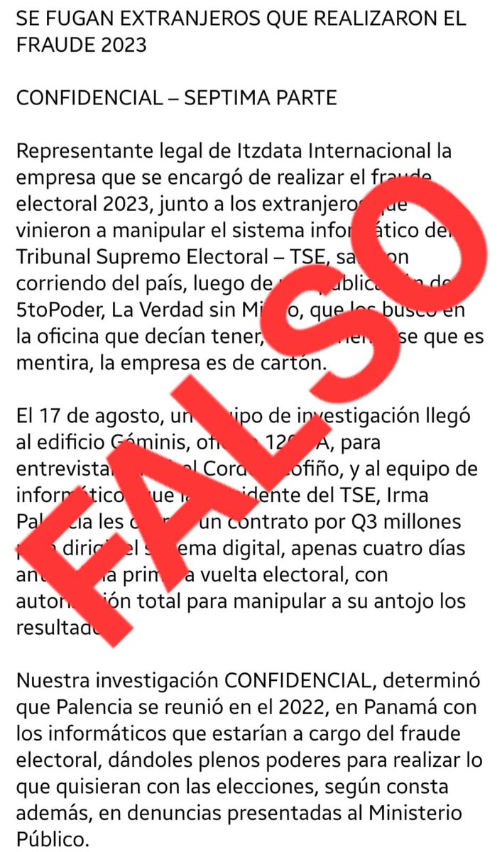 TSEGuatemala's tweet photo. En observación de publicaciones mal intencionadas y sin fundamento, invitamos a la población guatemalteca a informarse a través de los medios oficiales del #TSEGuatemala. https://t.co/x2apRn3ta4
