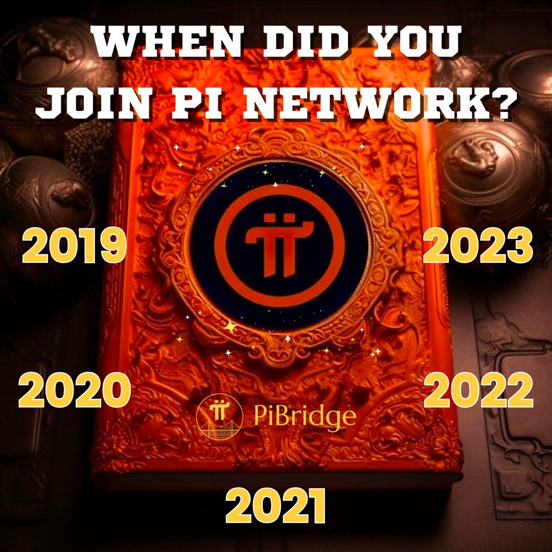 ⏱️WHEN DID YOU JOIN PI NETWORK?⏱️ 2019, 2020, 2021, 2022, 2023 ? #PiNetwork  - a cryptocurrency project that first appeared in December 2018 and  officially launched on March 14, 2019 (Pi Day).